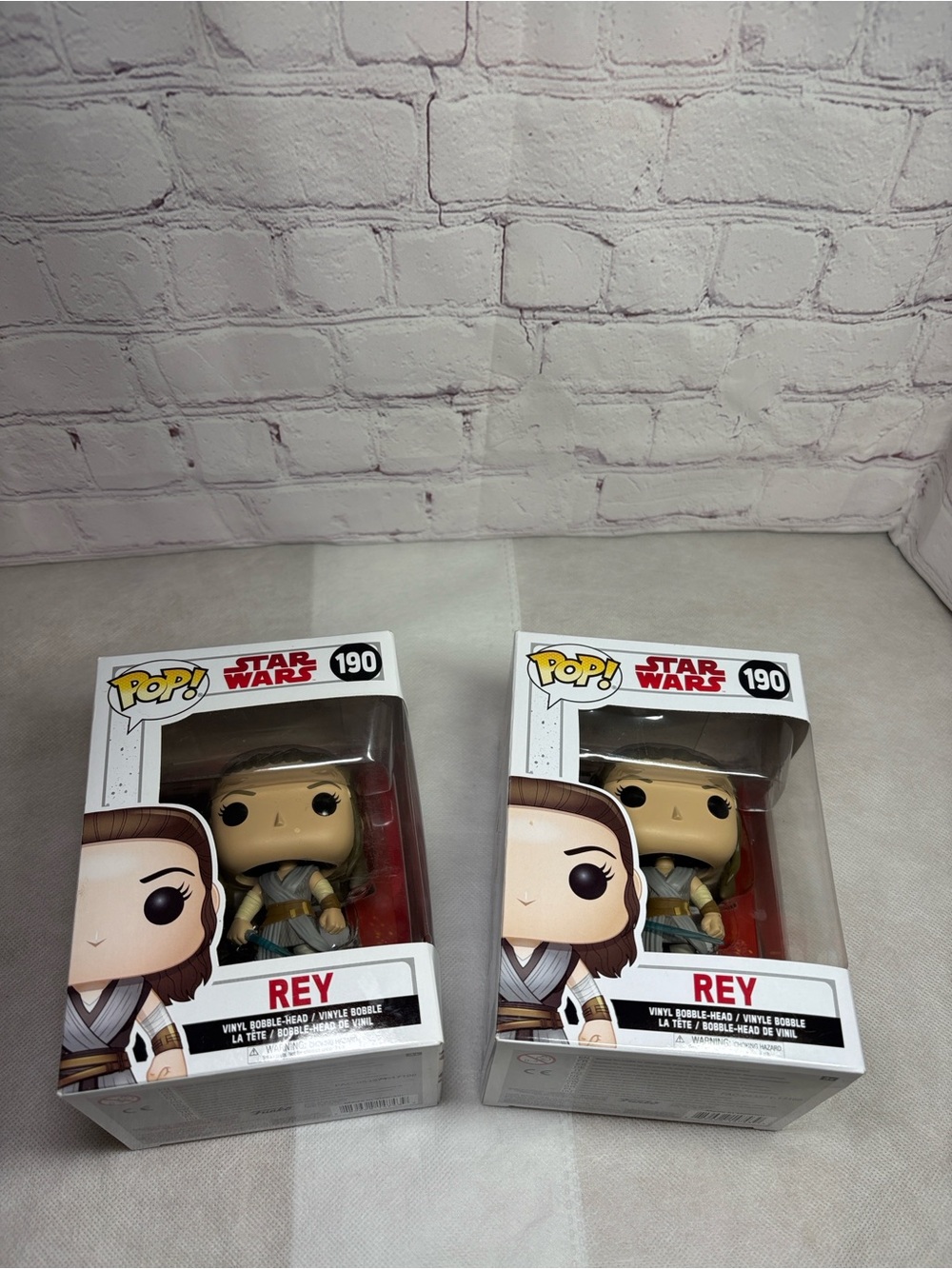 2 Funko Pop! Star Wars Rey a Vinyl Figures - Picture 9 of 13